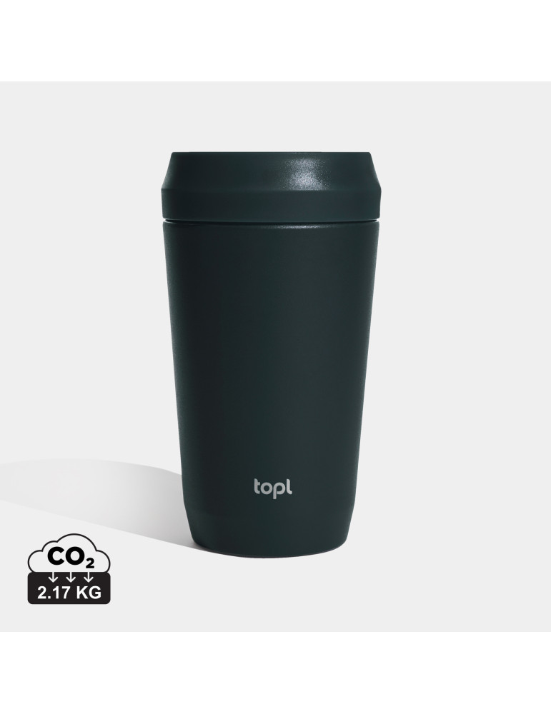 Mug Topl 354 ml en acier recyclé à couvercle 360° personnalisable