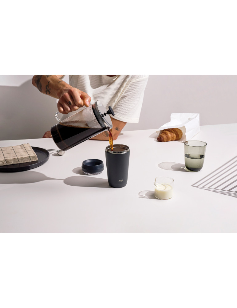 Mug Topl 354 ml en acier recyclé à couvercle 360° personnalisable