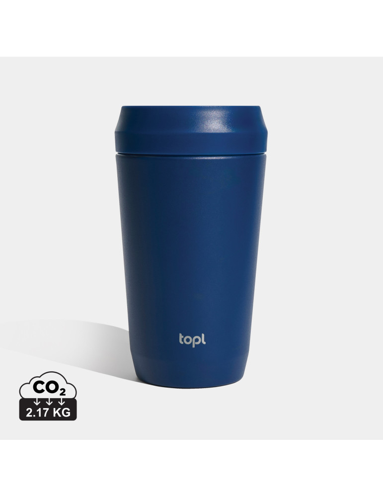 Mug Topl 354 ml en acier recyclé à couvercle 360° personnalisable