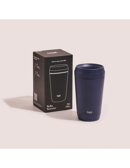 Mug Topl 354 ml en acier recyclé à couvercle 360° personnalisable