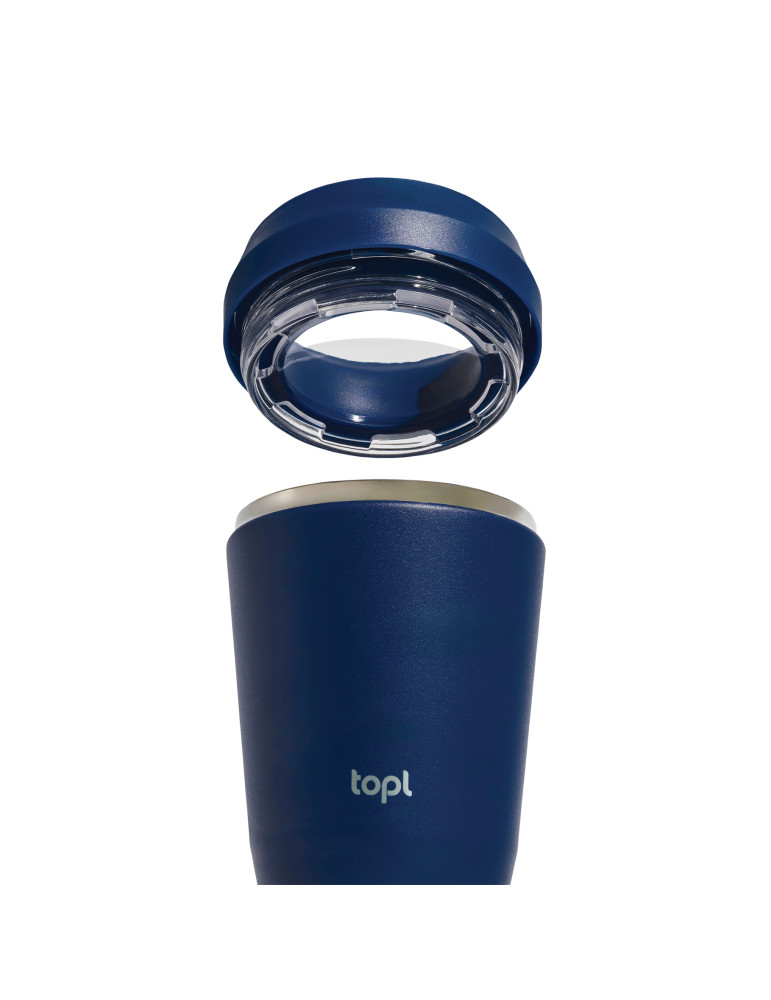 Mug Topl 354 ml en acier recyclé à couvercle 360° personnalisable