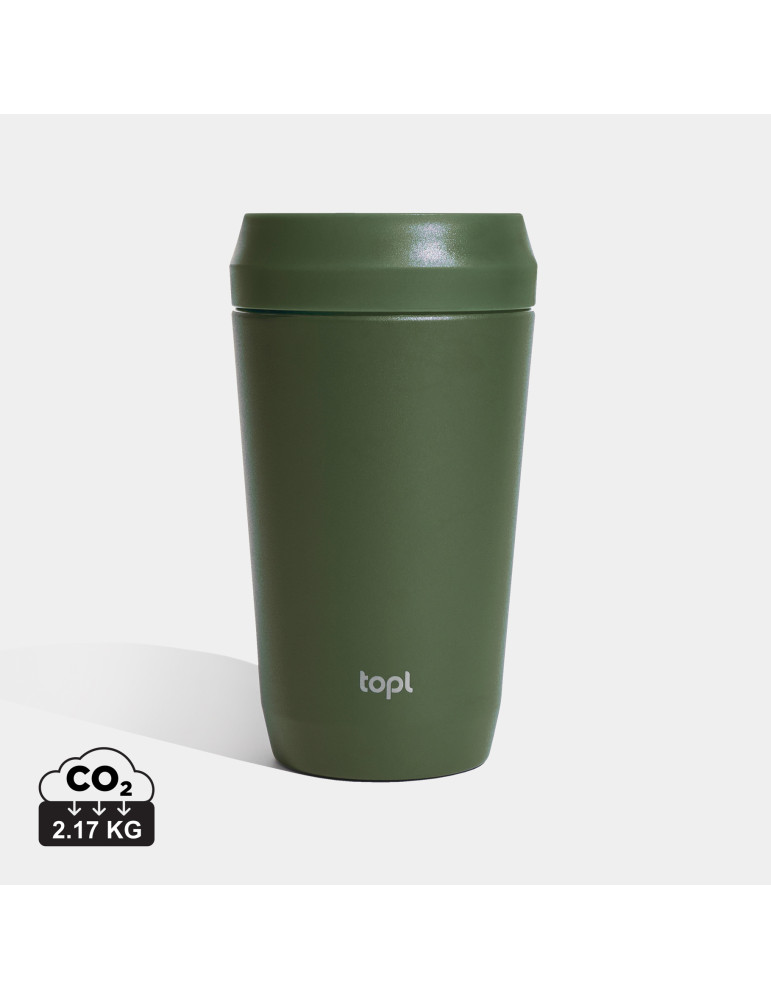 Mug Topl 354 ml en acier recyclé à couvercle 360° personnalisable