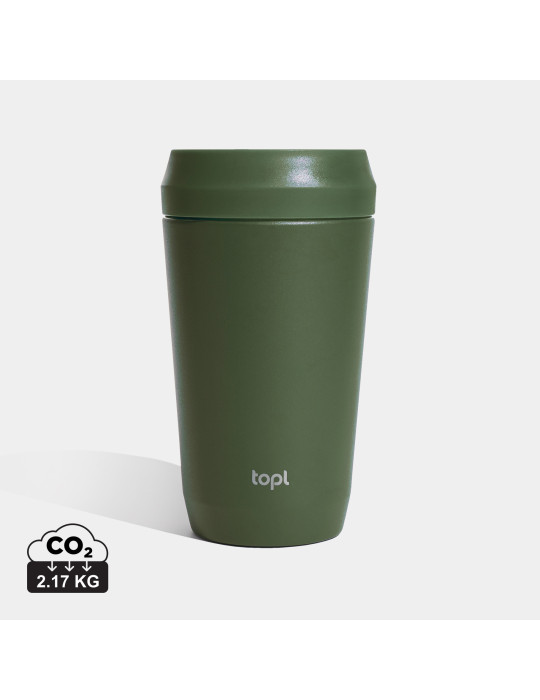 Mug Topl 354 ml en acier recyclé à couvercle 360° personnalisable