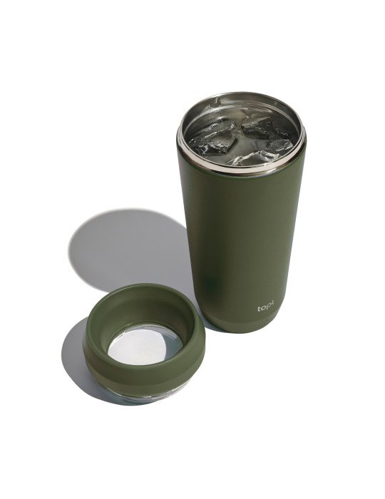 Mug Topl 354 ml en acier recyclé à couvercle 360° personnalisable