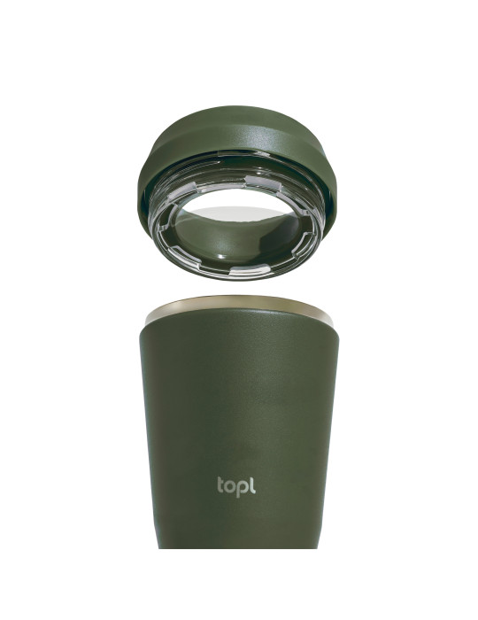 Mug Topl 354 ml en acier recyclé à couvercle 360° personnalisable