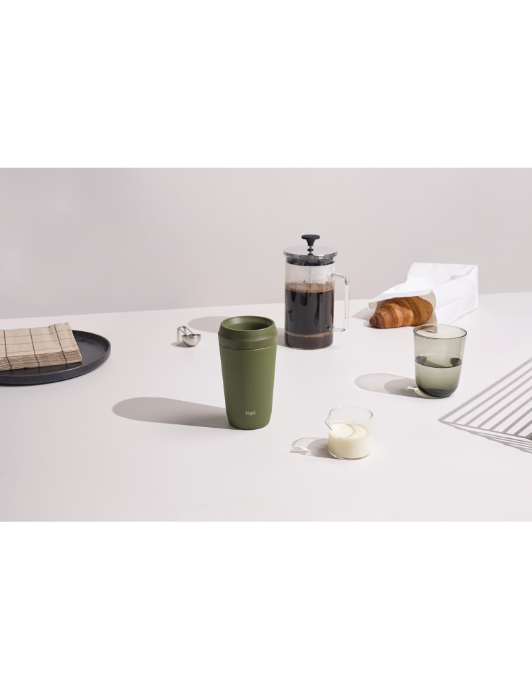 Mug Topl 354 ml en acier recyclé à couvercle 360° personnalisable