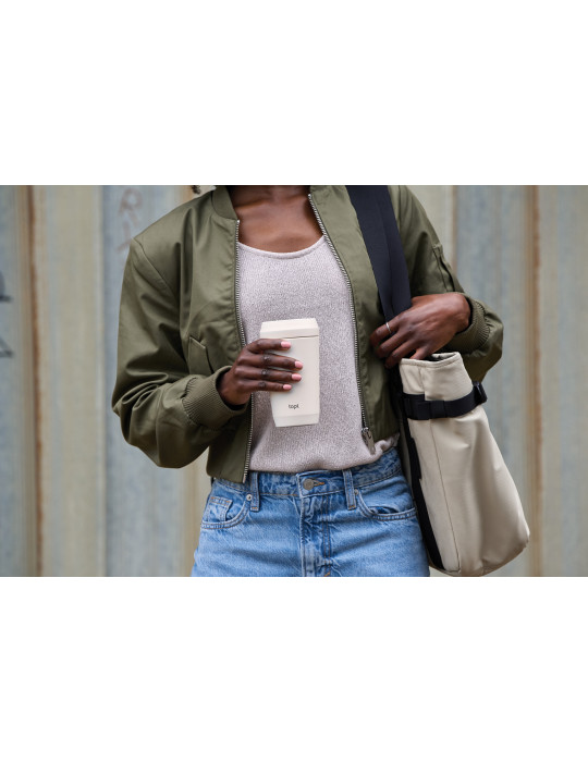 Mug Topl 354 ml en acier recyclé à couvercle 360° personnalisable