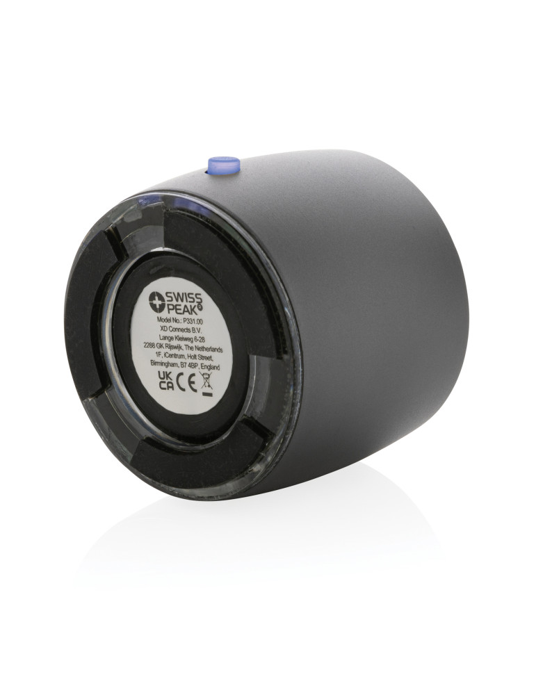 Enceinte Swiss Peak 3 W en aluminium recyclé personnalisable