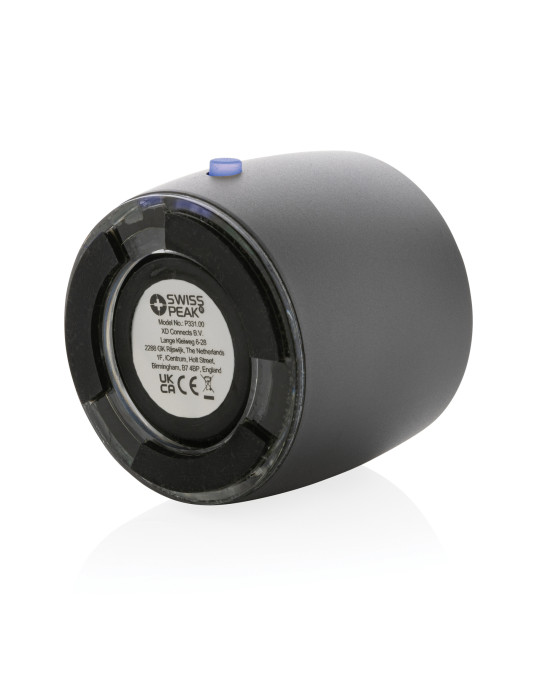 Enceinte Swiss Peak 3 W en aluminium recyclé personnalisable
