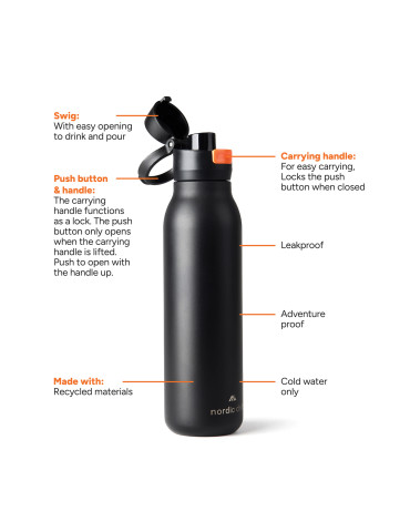 Gourde 750ml Nordic Drift Trail RCS personnalisable 2