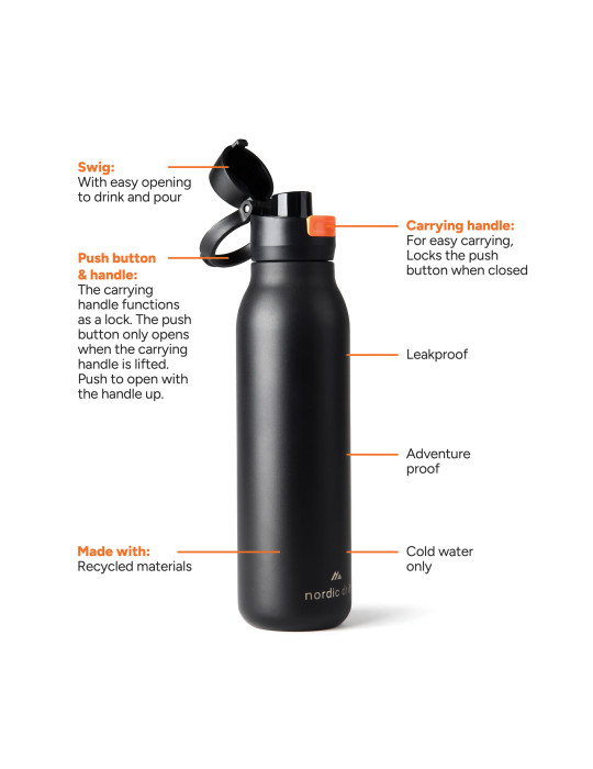 Gourde 750ml Nordic Drift Trail RCS personnalisable