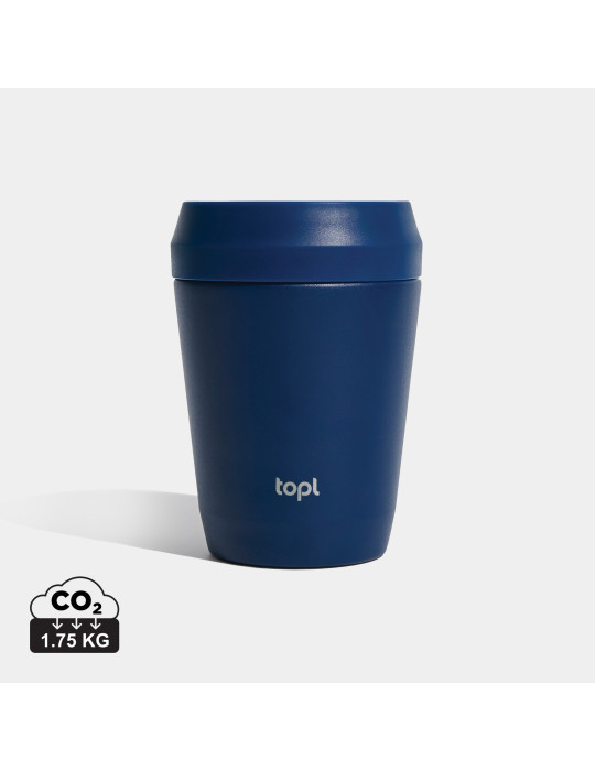 Petit mug Topl en acier recyclé à couvercle 360° personnalisable