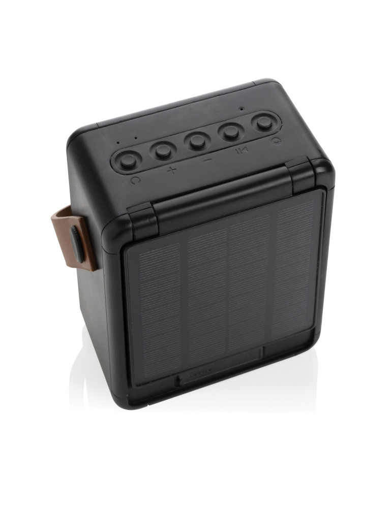 Enceinte solaire Skywave 12 W en ABS recyclé personnalisable