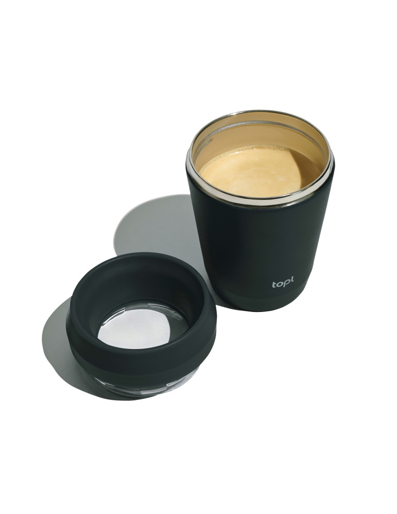 Petit mug Topl en acier recyclé à couvercle 360° personnalisable