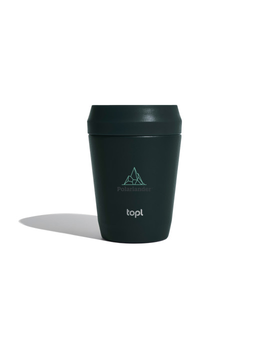 Petit mug Topl en acier recyclé à couvercle 360° personnalisable