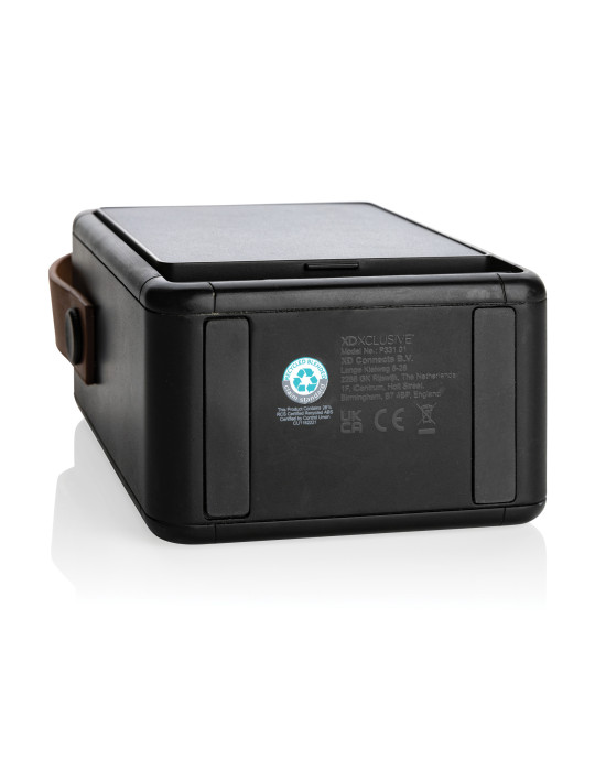 Enceinte solaire Skywave 12 W en ABS recyclé personnalisable