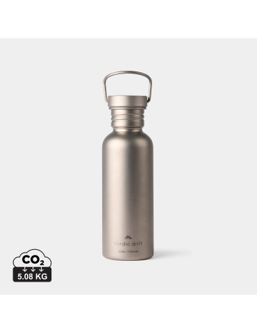 Gourde 600ml ultra légère titane Nordic Drift Trail personnalisable