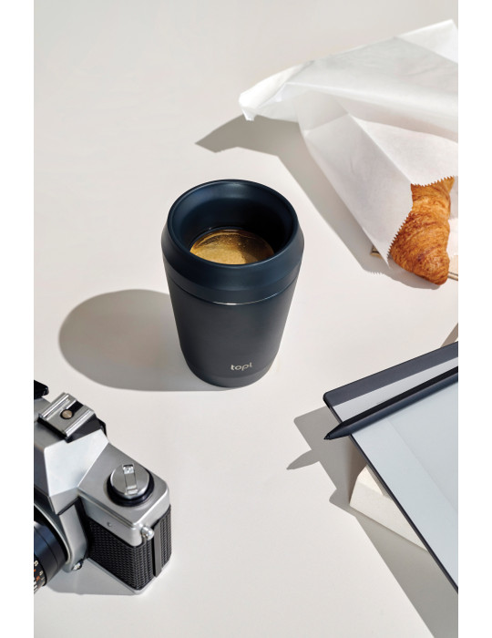 Petit mug Topl en acier recyclé à couvercle 360° personnalisable