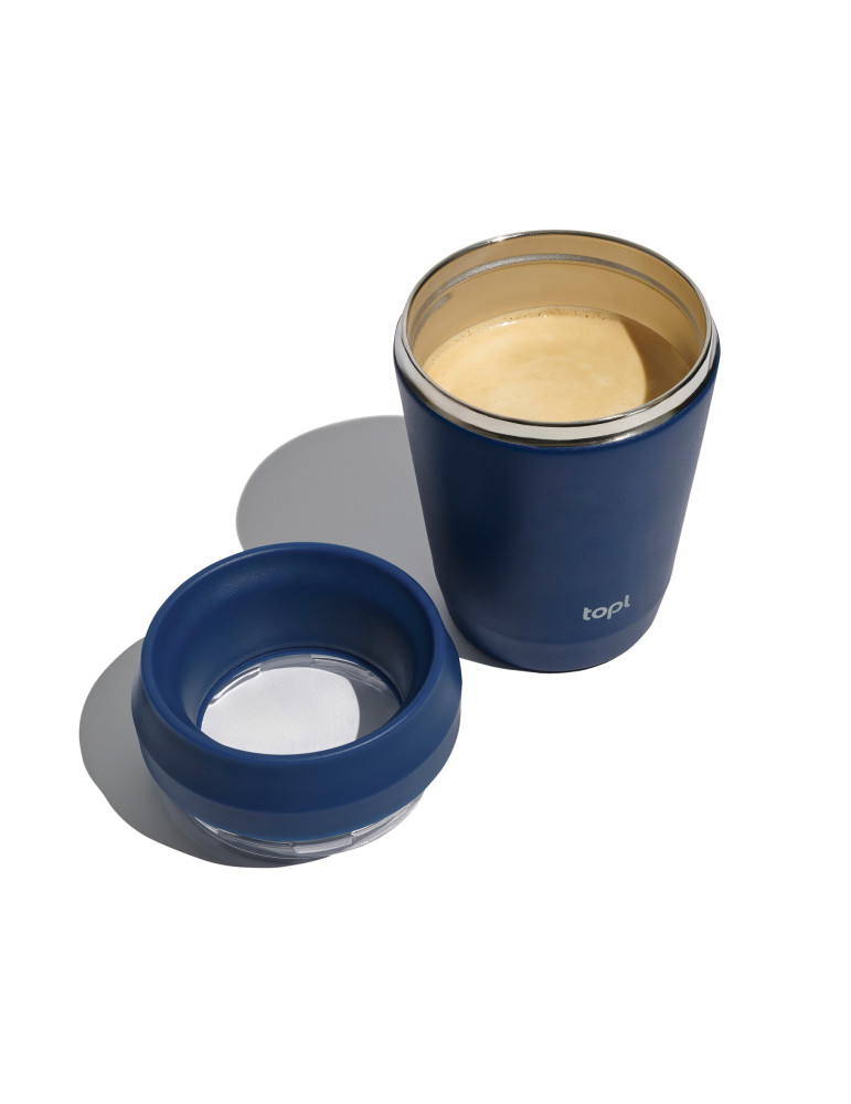 Petit mug Topl en acier recyclé à couvercle 360° personnalisable