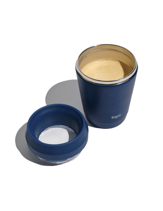 Petit mug Topl en acier recyclé à couvercle 360° personnalisable