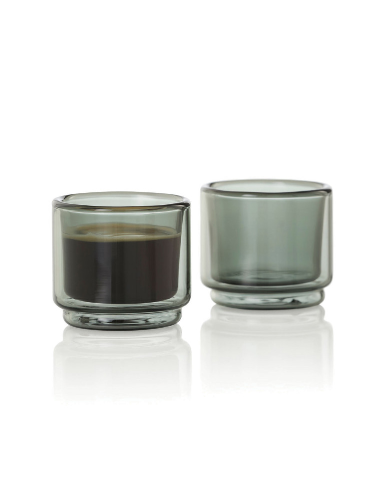 Deux tasses expresso AdHoc Impact 45 ml double paroi personnalisable