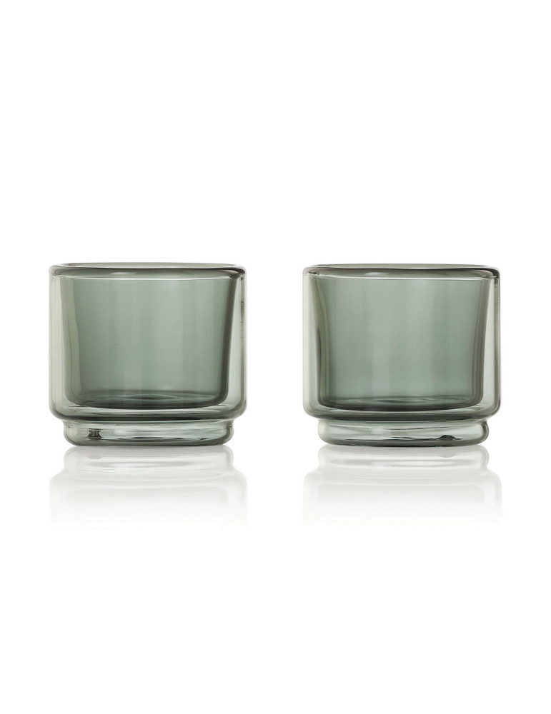 Deux tasses expresso AdHoc Impact 45 ml double paroi personnalisable
