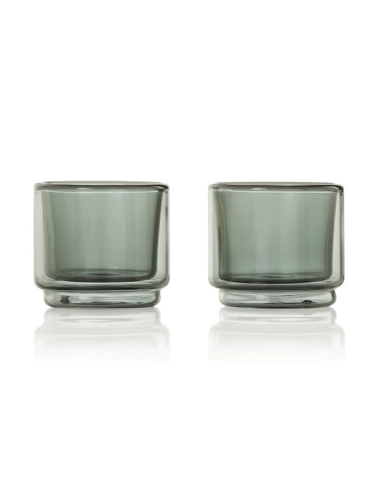 Deux tasses expresso AdHoc Impact 45 ml double paroi personnalisable