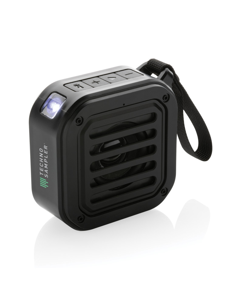 Enceinte solaire Sunwave 3 W avec lampe personnalisable