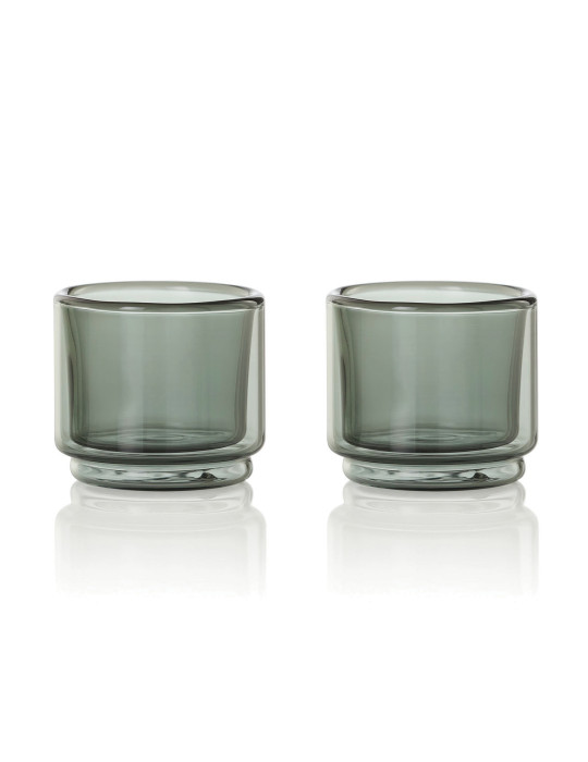 Deux tasses expresso AdHoc Impact 45 ml double paroi personnalisable
