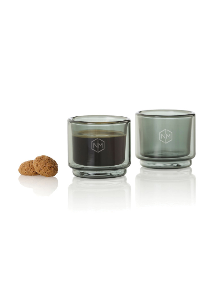 Deux tasses expresso AdHoc Impact 45 ml double paroi personnalisable