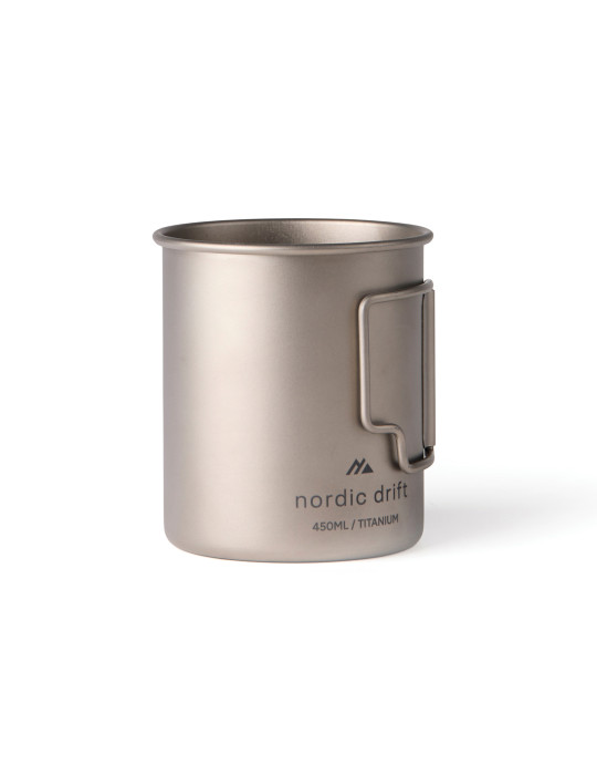 Tasse 450 ml ultra légère en titane Nordic Drift Trail personnalisable