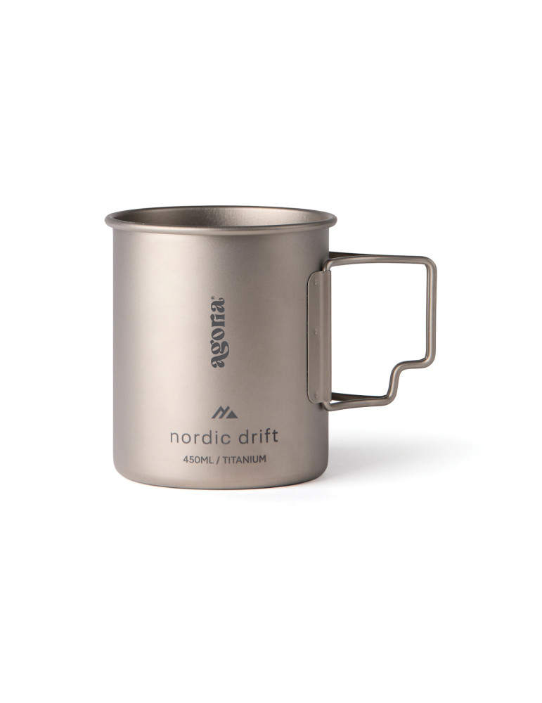Tasse 450 ml ultra légère en titane Nordic Drift Trail personnalisable