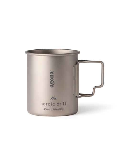 Tasse 450 ml ultra légère en titane Nordic Drift Trail personnalisable