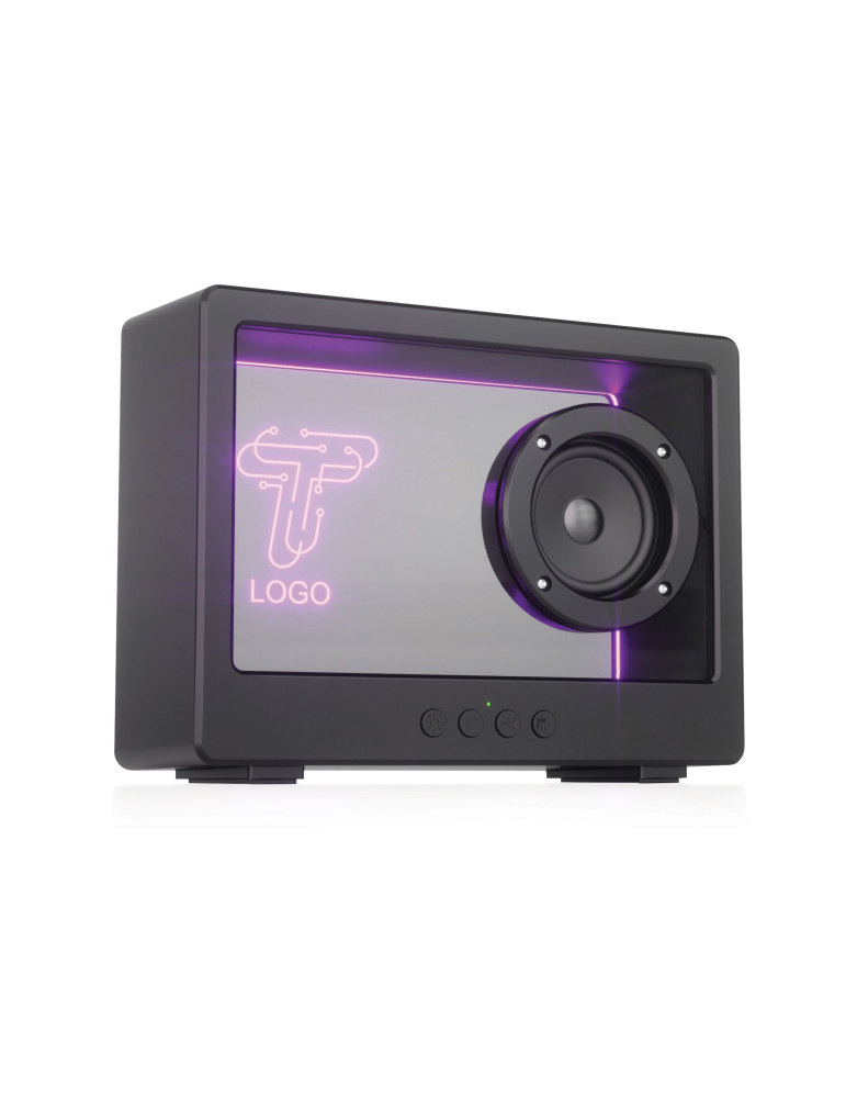 Enceinte Soundclear 5 W translucide avec RGB personnalisable