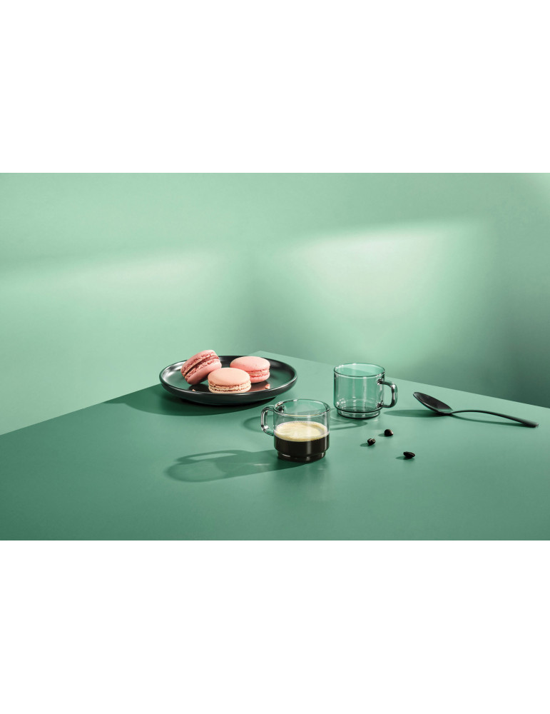 Deux tasses expresso AdHoc Impact 70 ml en verre personnalisable