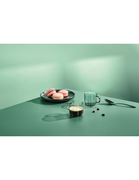 Deux tasses expresso AdHoc Impact 70 ml en verre personnalisable