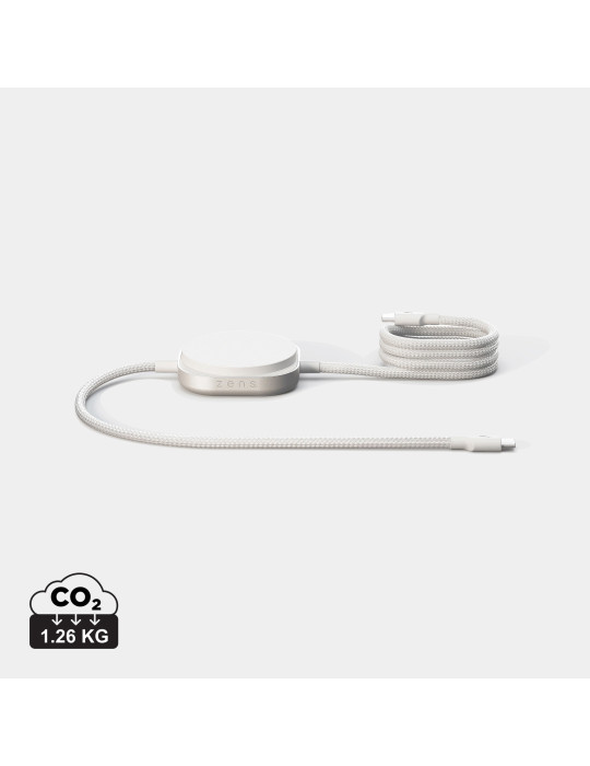 Câble de charge ZENS USB-C Pro 2 avec module Qi2 personnalisable