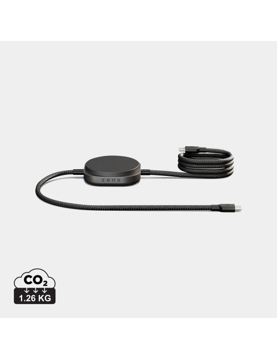 Câble de charge ZENS USB-C Pro 2 avec module Qi2 personnalisable