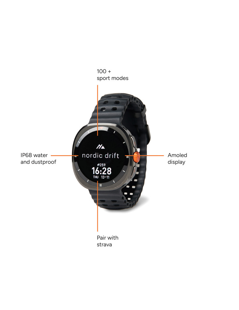 Montre connectée Nordic Drift Titan personnalisable