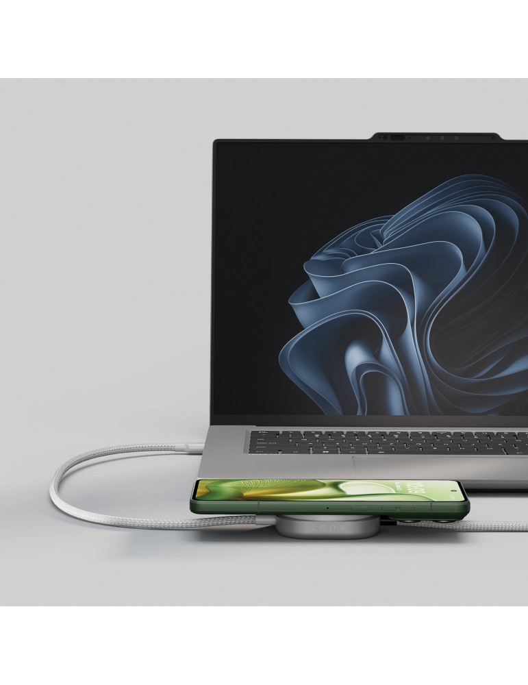 Câble de charge ZENS USB-C Pro 2 avec module Qi2 personnalisable