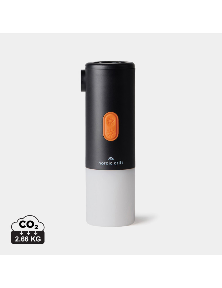 Lampe de camping avec pompe à air Nordic Drift Titan personnalisable