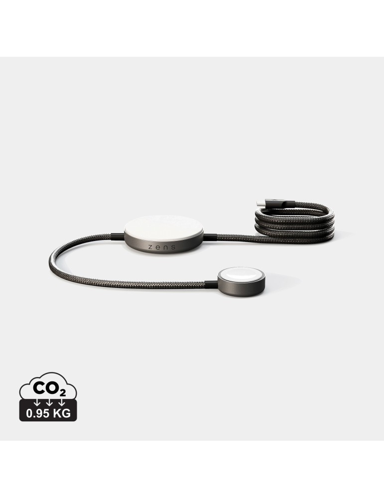 Chargeur ZENS Pro 2 Qi2 avec module Apple Watch personnalisable