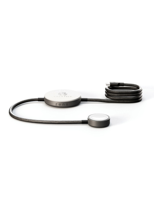 Chargeur ZENS Pro 2 Qi2 avec module Apple Watch personnalisable