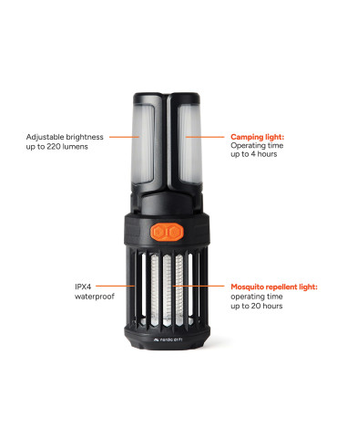 Lampe de camping anti-moustiques Nordic Drift Titan personnalisable 2