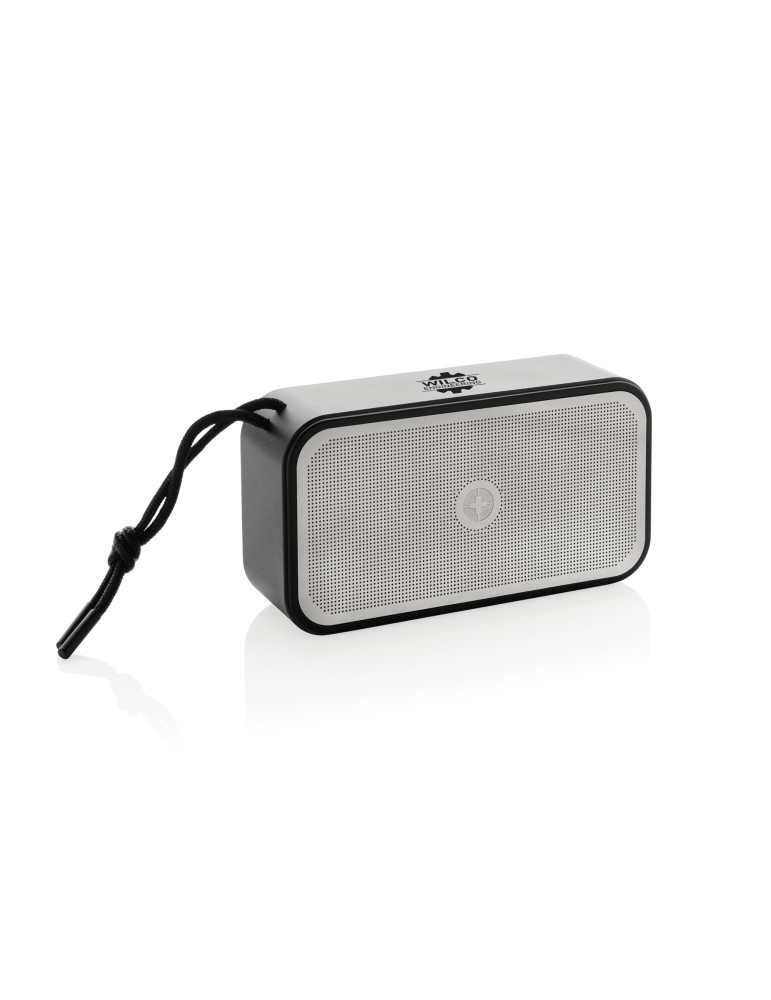 Enceinte Swiss Peak 10 W en aluminium recyclé personnalisable