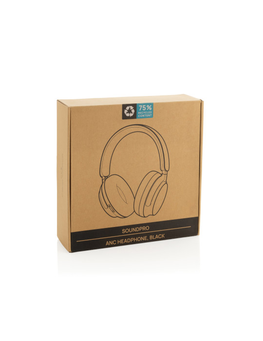 Casque pliable Soundpro ANC en ABS recyclé personnalisable