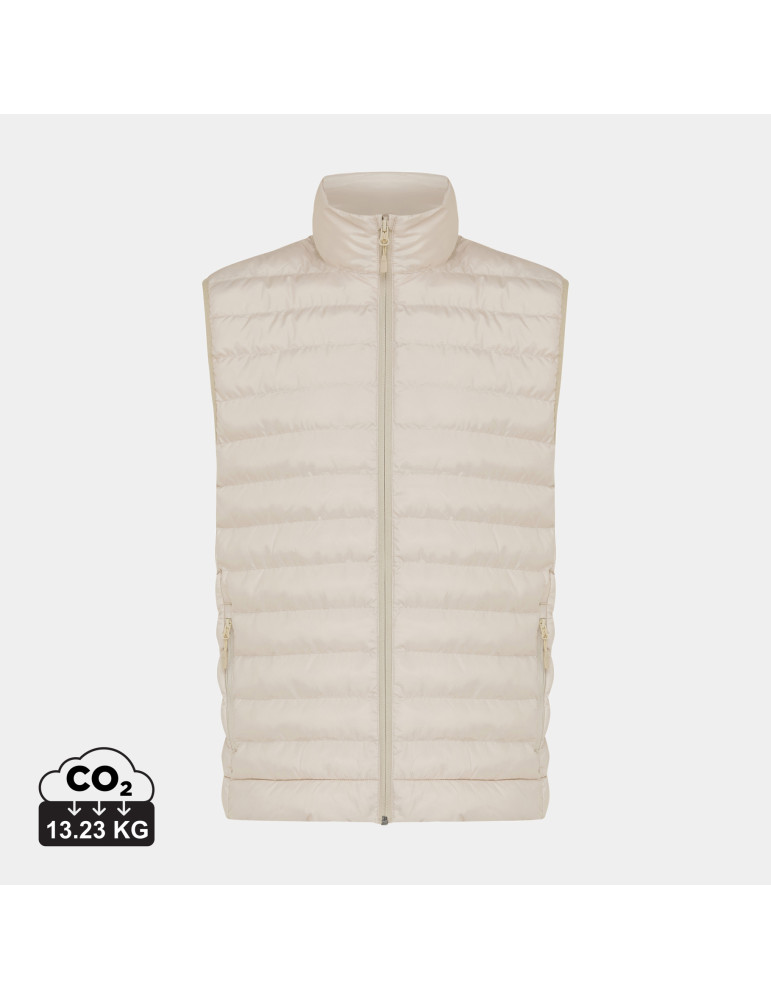 Bodywarmer homme IQONIQ Meru en polyester recyclé personnalisable
