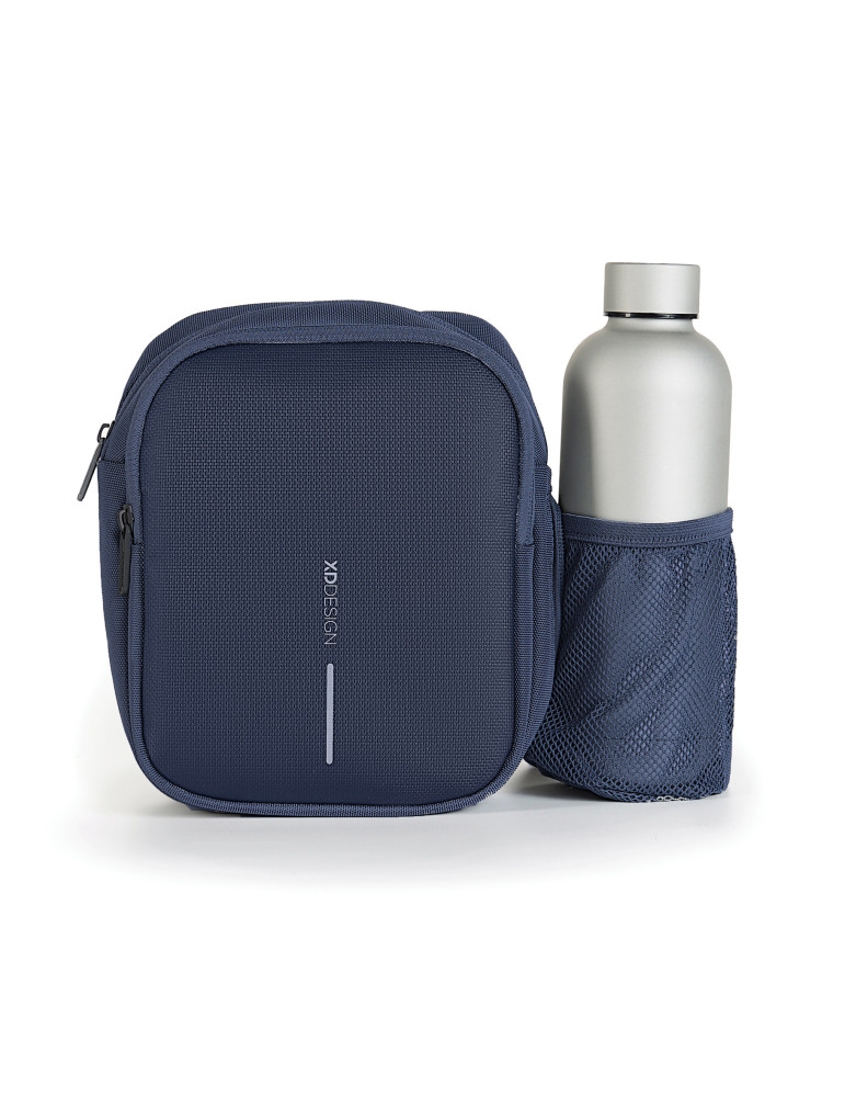 Sac bandoulière Boxy à poche bouteille personnalisable