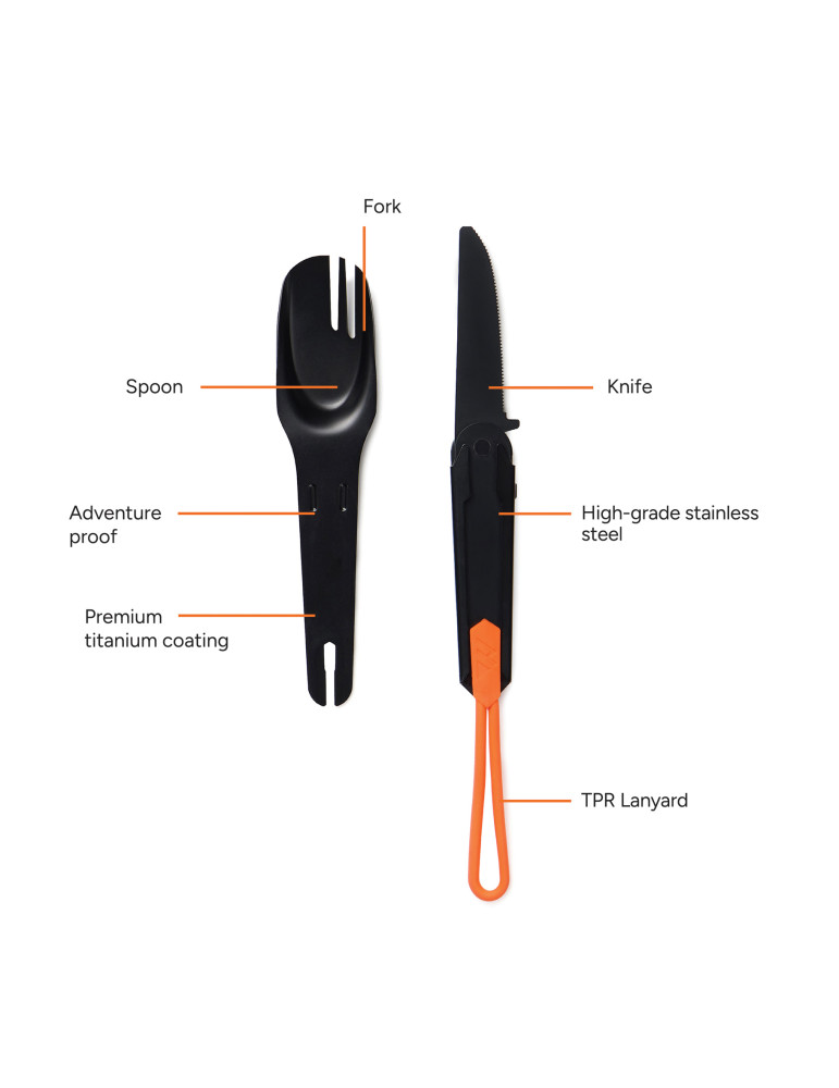 Ensemble de couverts 4 en 1 Nordic Drift Trail personnalisable