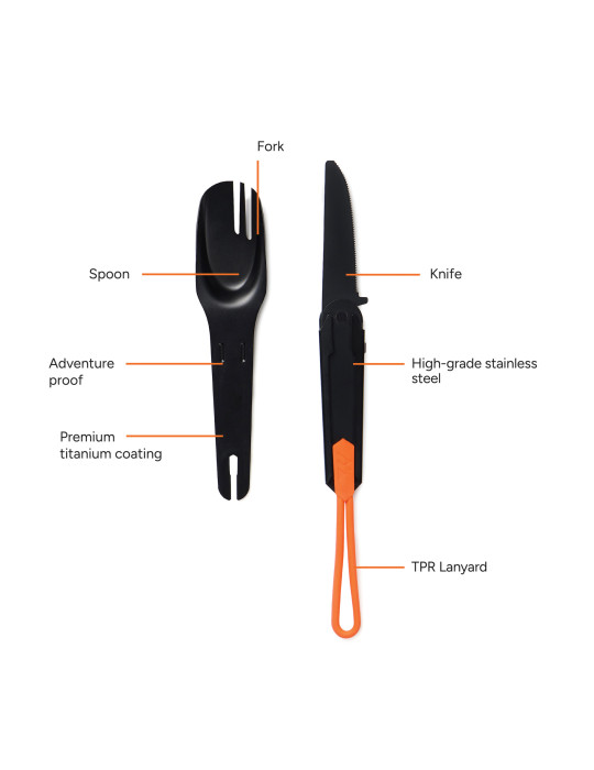 Ensemble de couverts 4 en 1 Nordic Drift Trail personnalisable